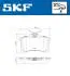 Комплект гальмівних колодок, дискове гальмо SKF VKBP 90001 (фото 2)