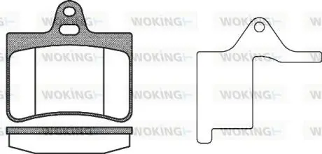 Колодки тормозные диск. задн. (Remsa) PSA C5 I 00> II 05> (P9303.20) WOKIN Woking P930320