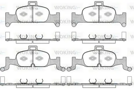 Колодки тормозные диск. перед. (Remsa) Audi A4 A5 16> / Q5 17> (P17913.00) Woking P1791300