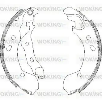 Колодки тормозные бараб. задн. (Remsa) Nissan Micra III Note / Clio III (Z Woking Z416800