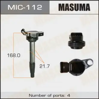Катушка зажигания 1ZRFE, 2ZRFE, NZE14#.ZRE14#.NZE15#.NCP11# Masuma MIC112