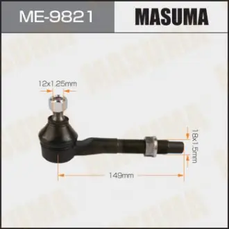 Накінечник SAI, AVENSIS / AZK10, ZRT270L частина тяги (ME-9821) Masuma ME9821