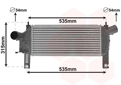 Інтеркулер NISSAN NAVARA (2005) 2.5 DCI Van Wezel 13004339 (фото 1)