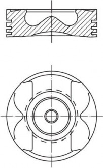 Поршень MAHLE KNECHT 001 PI 00177 002