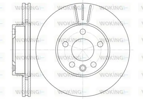 Диск тормозной передний (кратно 2) (Remsa) VAG Sharan I Alhambra Galaxy I Woking D649610