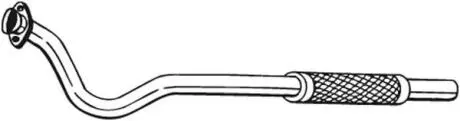 Глушник, алюм. сталь, середня частина MERCEDES 208D 91-95 BOSAL 840161