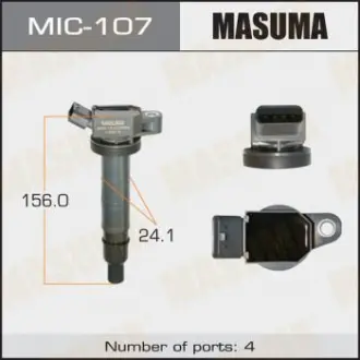 Котушка запалювання 4RUNNER, HILUX / 1AZFSE, 1NZFE, 2TRFE (MIC-107) Masuma MIC107
