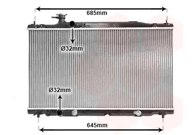 Радіатор охолодження CR-V 20i AT 06- Van Wezel 25002226 (фото 1)