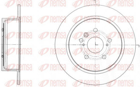 Диск гальмівний REMSA 61650.00