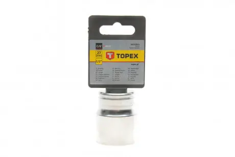 Головка змінна 6-гранна 1/2", 27 мм Topex 38D727