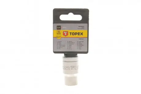 Головка змінна 6-гранна 1/2", 12 мм Topex 38D712