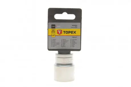 Головка змінна 6-гранна 1/2", 22 мм Topex 38D722