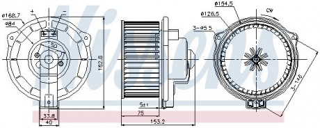 Вентилятор NISSENS 87107