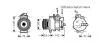 Компресор кондиціонера AUDI A4/ А5/ А6/ Q5 (AVA) AVA COOLING AIAK334 (фото 1)