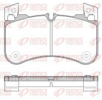 Колодки гальмівні дискові (комплект 4 шт) REMSA 1831.00