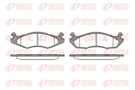 Комплект тормозных колодок REMSA 0463.00 (фото 1)