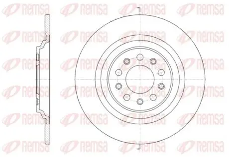 Фото 1 - диск гальмівний REMSA 61783.00 Диск гальмівний REMSA 61783.00 (фото 1)