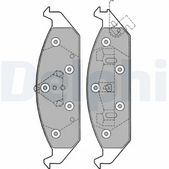 Гальмівні колодки, дискові Delphi LP1161