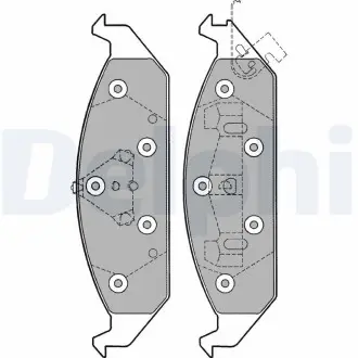 Комплект тормозных колодок Delphi LP1161