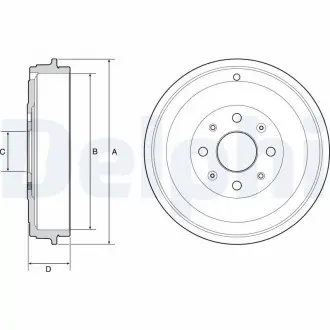 Тормозный барабан Delphi BF503