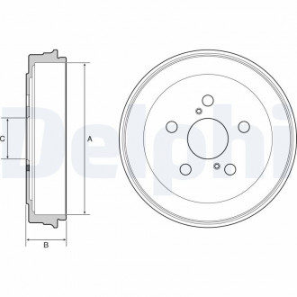 Тормозный барабан Delphi BF536