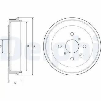 Тормозный барабан Delphi BF506