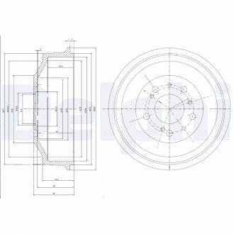 Тормозный барабан Delphi BF153