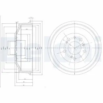 Тормозный барабан Delphi BF153
