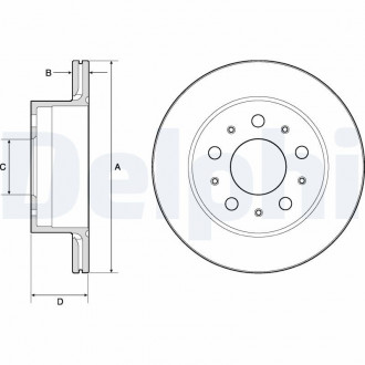 Тормозной диск Delphi BG4796C