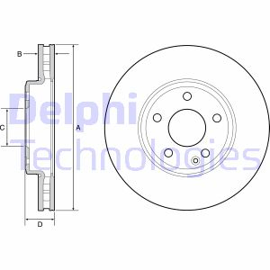 Тормозной диск Delphi BG4646C (фото 1)