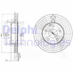 Тормозной диск Delphi BG3755C (фото 1)