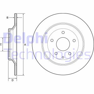 Тормозной диск Delphi BG4567C