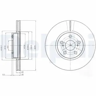 Тормозной диск Delphi BG4277