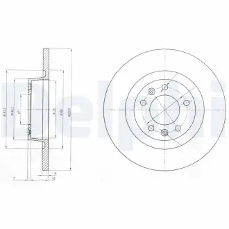 Тормозной диск Delphi BG4085