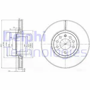 Тормозной диск Delphi BG3973