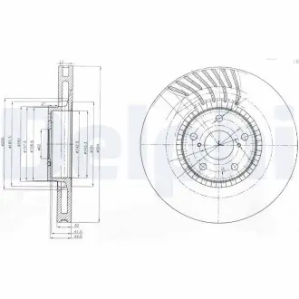 Тормозной диск Delphi BG9011