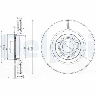 Тормозной диск Delphi BG3714