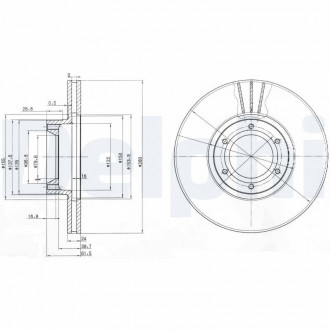 Тормозной диск Delphi BG3553