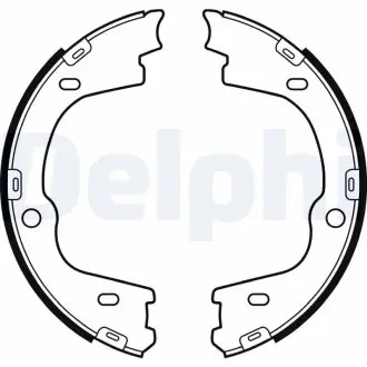 Гальмівні колодки, барабанні Delphi LS2086
