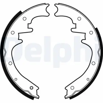 Комлект тормозных накладок Delphi LS1872