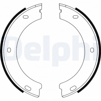 Гальмівні колодки, барабанні Delphi LS1597