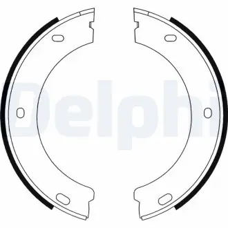 Комлект тормозных накладок Delphi LS1597 (фото 1)