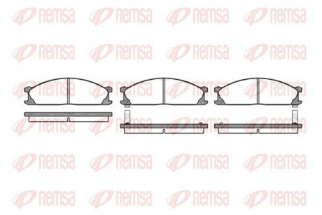 Комплект тормозных колодок REMSA 0236.02