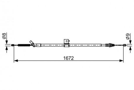 Трос BOSCH 1 987 482 630