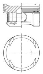 Поршень KOLBENSCHMIDT 41725600