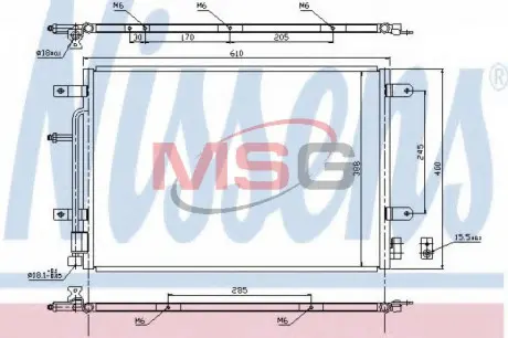 Конденсор NISSENS 940139