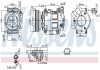 Компресор кондиціонера NISSAN Qashqai 1.5D 07- NISSENS 890742 (фото 6)