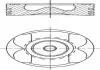 Поршень з кільцями RENAULT/NISSAN/OPEL/MB 80,50 R9M 1,6TDI 11- MAHLE KNECHT 021 PI 00125 002 (фото 1)
