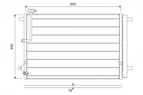 Конденсер кондиціонера Valeo 822657