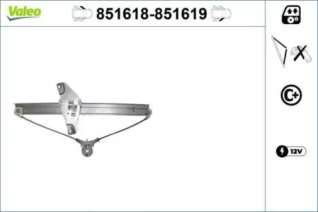 Склопідйомник Valeo 851618